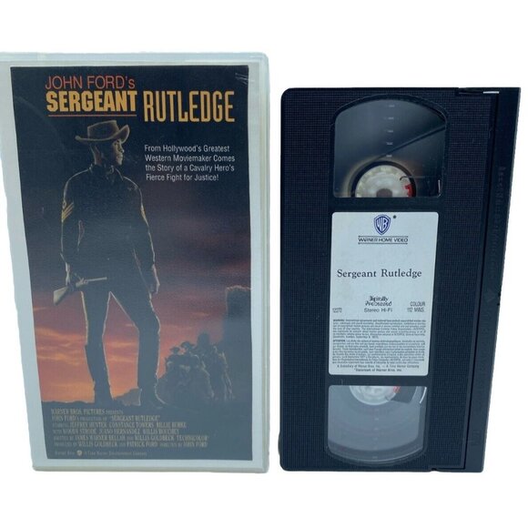 Sergeant Rutledge VHS 1993 Rental Case John Ford Jeffrey Hunter Western Crime - Picture 10 of 10